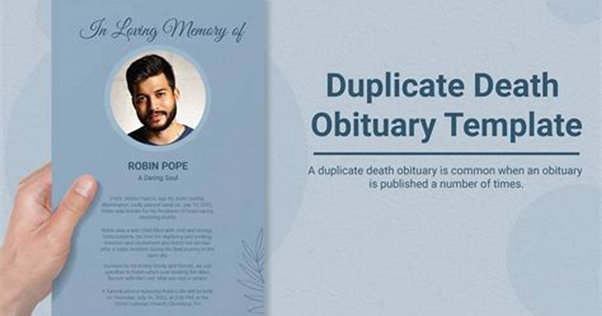 An Obituary with Unseen Perspectives