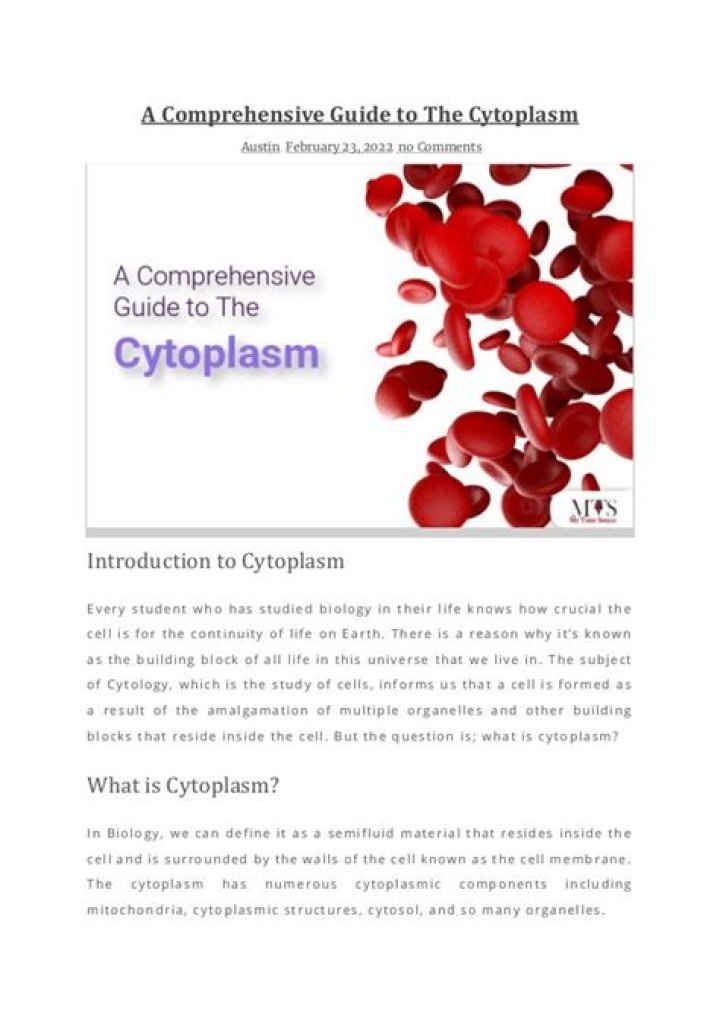 Cytoplasm Idea for Remembering: A Comprehensive Guide to Understanding and Mastering the Concept