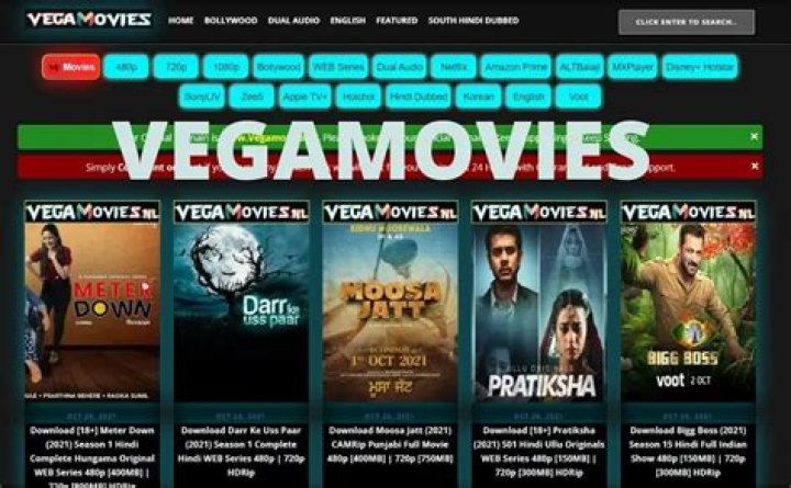 Discover Vegamovies: Free Bollywood, South, & Dubbed Movies [2024]