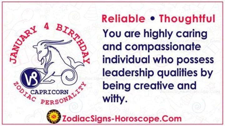 January 4 Zodiac: Understanding the Traits, Compatibility, and Celestial Influence of Capricorn