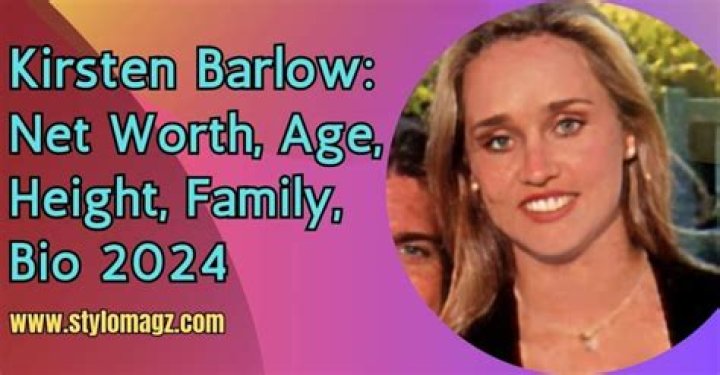 Kirsten Barlow: A Comprehensive Guide to Her Life, Career, and Achievements