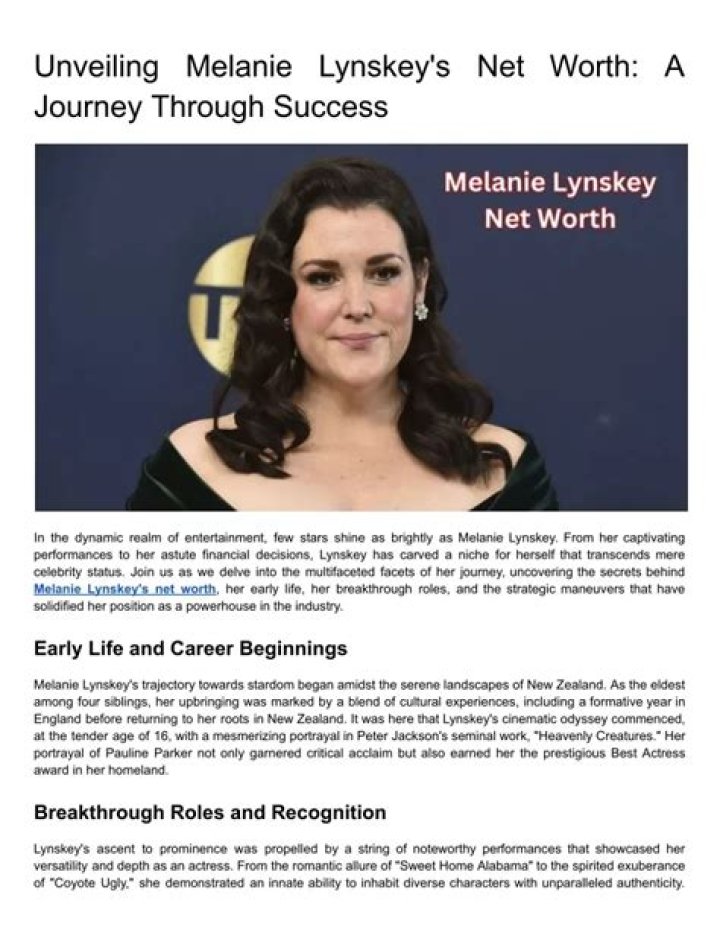 Melanie Cade Net Worth: Unveiling the Financial Success of a Rising Star