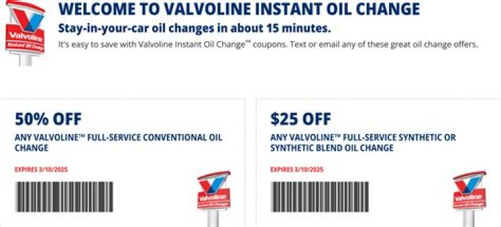 Valvoline Coupon $25 Off $50: Unlock Exclusive Deals and Discounts