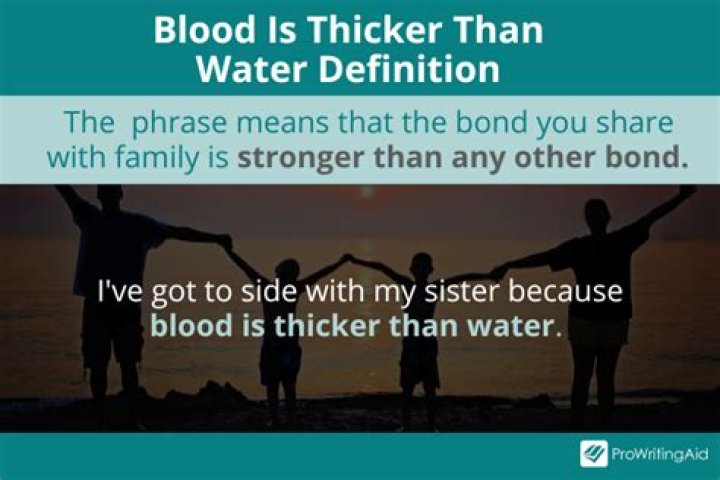 What Does the Saying "Blood is Thicker Than Water" Mean?